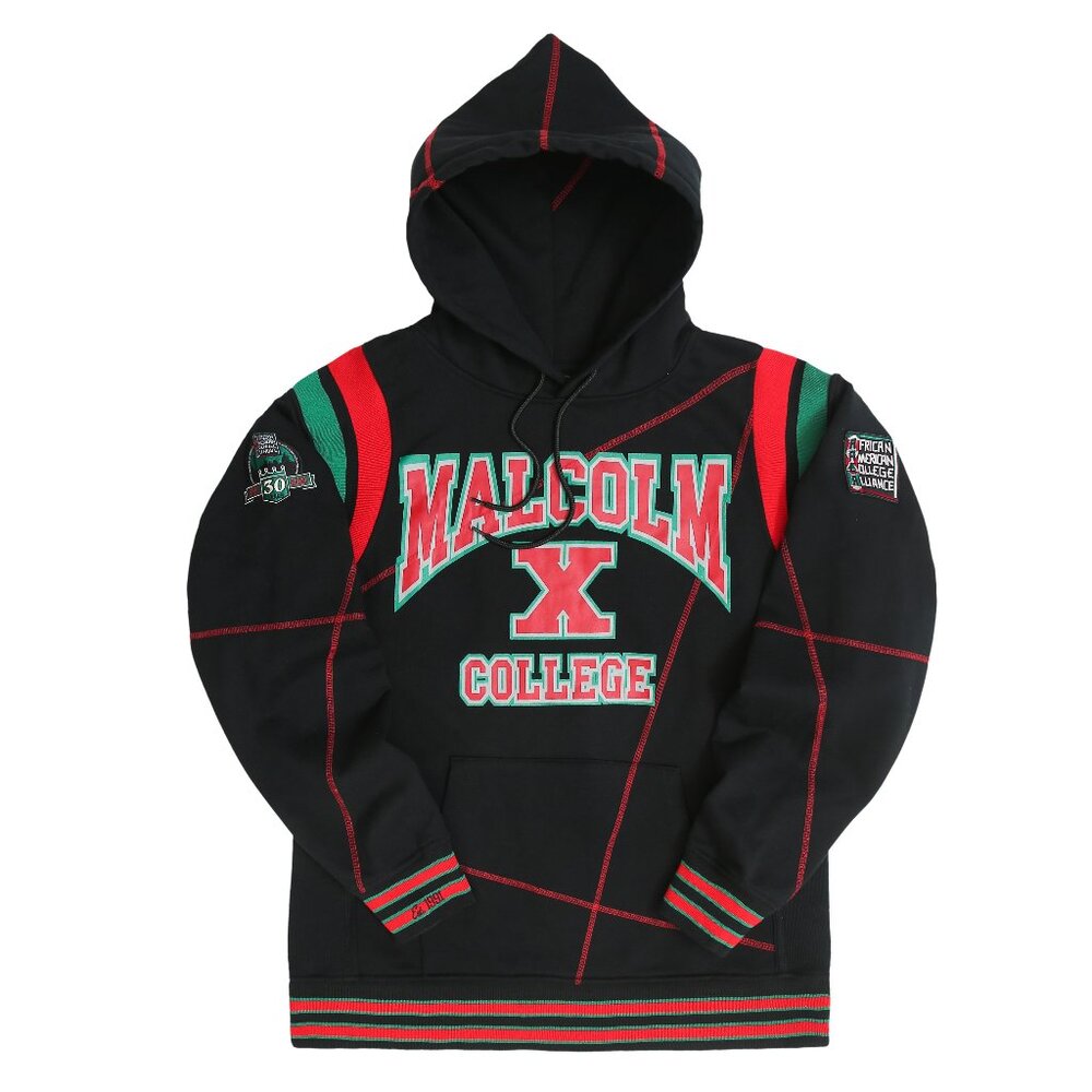 Malcolm X College Hoodie Retro AACA Sweatshirt Alumni Gear, Black